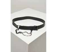 Ceinture Urban Classics imitation leather with metal chain Noir L/XL