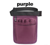 Ceinture utilitaire avec boucle à dégagement rapide réglable pour tours de taille 63,5 à 101,6 cm avec 8 poches pour outils et accessoires pour travailleurs de la santé (violet)