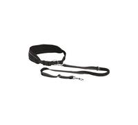 Trixie Ceinture ventrale avec laisse 75-120 cm / 9 cm Noir pour chien