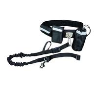 Ceinture ventrale avec laisse Trixie Noir TU