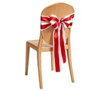 Ceintures De Chaise À Nœud Noël Ceintures Chaise Longues Lavables Souples | Ruban De Chaise À Manger pour Mariage, Événement, Banquet, Fête Enfantine, Anniversaire, Vacances, ,