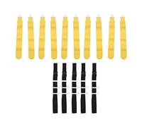 Ceintures de football de 5pcs Flag, drapeau réglable Farnet Football 5 Colors Player Team Training Belts pour les jeunes et les adultes (Jaune)