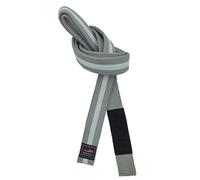 Ceintures de jiu-jitsu brésilien pour jeunes de moins de 16 ans, largeur 4 cm, pour enfants, blanc, gris, jaune, orange, vert, Gris/blanc, 220cm