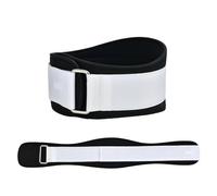 Ceintures de musculation for hommes et femmes, 1 pièce, noyau levage poids, soutien du bas dos, ceinture d'entraînement for le Fitness Pour Haltérophilie Bodybuilding(White,M)