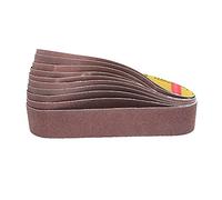 Ceintures de ponçage en carbure, Lot de 2 bandes abrasives 686 x 50 mm for le polissage du bois et des métaux tendres