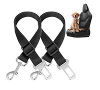 Ceintures de sécurité pour chien - Longueur réglable - En nylon - Laisse de sécurité pour animal domestique - Harnais de voiture - Accessoires de retenue - Clip de ceinture de sécurité pour chien,