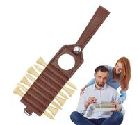 Ceintures de tee de golf, support de tee de golf en cuir, étui de ceinture d'extérieur avec marque de balle vierge, ceinture de sac de golf pour les amateurs de golf, les débutants et les professions
