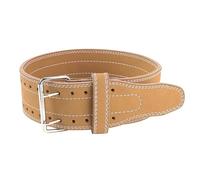 Ceintures d'haltérophilie Protection de la taille Barre levage Équipement d'entraînement dynamophilie Musculation Gym Support lombaire du dos(Light brown,S(waist 57-77cm))