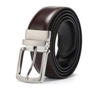 Ceintures en cuir pour homme - Ceinture pour homme - Boucle de ceinture rotative double face, marron, 120 cm