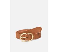 Pieces Femme PCJUVA JEANS BELT NOOS Ceinture, Detail:W BRUSHED GOLD BUCKLE/Cognac, 90