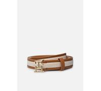 Ceintures Tommy Hilfiger Th Logo 2.5 Canvas AW0AW17249 pour Femme 85 Marron