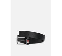 Tommy Jeans Ceinture Homme Scanton 3,5 cm avec Boucle Ardillon, Noir (Black), 80 cm