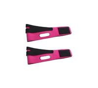 Ceintures tonifiantes pour le visage 1 à 5 masques lifting visage en forme de V, raffermissant et amincissant, bandage for le menton les joues(Red-2Pcs)