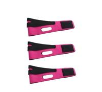 Ceintures tonifiantes pour le visage 1 à 5 masques lifting visage en forme de V, raffermissant et amincissant, bandage for le menton les joues(Red-3Pcs)