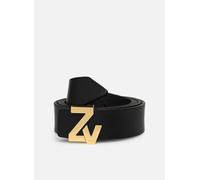 Zadig & Voltaire, Femme, Accessoires, Noir, Taille: S Zv Initiale 30mm Natur