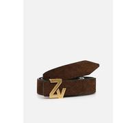Ceintures Zadig & Voltaire ZV INITIALE LA BELT 30MM SUEDE pour S Marron