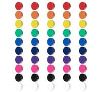 Ceisazira 50 Pièces Aimant Frigo Decoratif, Aimants Tableau Magnétique, Magnet Tableau Blanc, Colorés Petit Aimant Rond, Magnets Frigo Puissant, Mini Aimant Photo, Aimant pour Frigo (10 Couleurs)