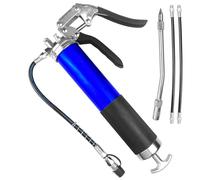 Ceisazira Lot de 4 Tubes, Pompe a Graisse Manuelle Cartouche, Pneumatique Pistolet Haute Pression Graisses, Grease Guns avec Poignée Pistole pour Véhicules Automobiles Lubrification, Costume Bleu.