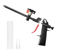 Ceisazira Pistolet Mousse Polyurethane, Mousse Expansive Pistolable, Pistolets à Mousse Expansive PU, Pistolet à Mousse avec 2 Tubes D'extension en Plastique pour Calfeutrage, Etanchéité, Remplissage