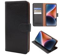 CEKA TECH Coque Compatible avec myPhone N23 Lite, Etui à Rabat Housse en Cuir PU avec Fermoir Magnétique - Noir