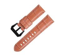 CEKGDB 20mm 22mm 24mm souple cuir de vache véritable bracelet de montre pour Panerai Strap For PAM441/438 Series Belt Accessories, 22mm, Agate