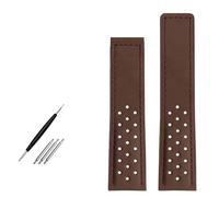 CEKGDB Bracelet de montre 22 mm en cuir véritable pour homme avec boucle déployante en nubuck, 22mm, Agate