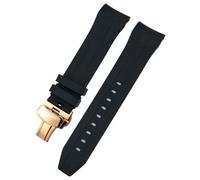 CEKGDB Bracelet de montre en caoutchouc avec extrémité incurvée 21 mm et 22 mm pour Tissot T120 Seastar T120407A T120417A Noir Orange Silicone Bracelet de montre poignet, 22mm, Achat