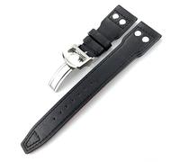 CEKGDB Bracelet de montre en cuir de veau véritable 21 mm 22 mm Convient pour IWC Big Pilot IW5009 IW5103 Bracelet de montre à clou, 21mm, Agate