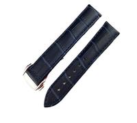 CEKGDB Bracelet de montre en cuir véritable pour montre Omega Seamaster 19 mm, 20 mm, 22 mm, fermoir déployant, noir et marron, 20 mm, Agate