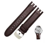 CEKGDB Bracelet de montre en cuir véritable pour montre Swatch YRS403 412 402G 21 mm, 21mm, Agate