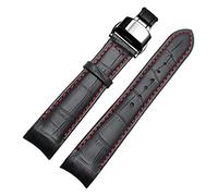 CEKGDB Bracelet de montre pour homme avec extrémité incurvée pour BL9002-37 05A BT0001-12E 01A en cuir véritable avec boucle papillon 20 21 22 mm, 22mm, Agate