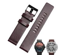 CEKGDB Bracelet en cuir de vache pour bracelet DIESEL DZ7312 | DZ4323 | DZ7257 avec boucle ardillon en acier inoxydable sangle 24 26 27 28 30 mm, 26mm, Agate