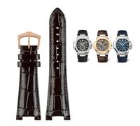 CEKGDB Connecteur de bracelet de montre en cuir véritable pour bracelet de montre Patek Philippe Nautilus 5711 5726 5712g 25-13 mm, 25mm-13mm, Agate