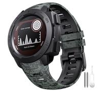 CEKGDB Pour Garmin Instinct, bracelet de montre en silicone souple compatible avec le bracelet de montre Instinct 2/Solar/Tactical, Digital Camo, agate