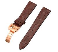 CEKGDB Pour IWC Bertofino Pilot Mark 20 mm 22 mm Bracelet de montre alligator en cuir véritable avec semelle en caoutchouc de silicone, 22mm, Agate