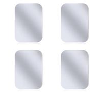 Cekite Plaque métallique de Montage pour Support de Voiture magnétique pour téléphone Portable avec adhésif Puissant, Autocollant de Remplacement Compatible avec Les Supports magnétiques Argent