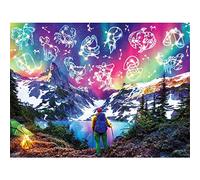 Cekog Peindre par Nombre,Kit de par Numero Adultes DIY Peinture pour Adultes Enfants Seniors Débutant Peinture avec Pinceaux Acrylique Pigmentée Cadeau Paysage Constellation Aurore 50x65cm Avec cadre