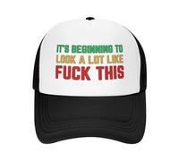 Cela Commence à ressembler Beaucoup à ceci : Casquette en Maille pour Hommes et Femmes, Casquette de Baseball, Cadeau pour Papa, Casquette de Camionneur réglable