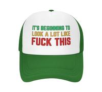 Cela Commence à ressembler Beaucoup à ceci : Casquette en Maille pour Hommes et Femmes, Casquette de Baseball, Cadeau pour Papa, Casquette de Camionneur réglable