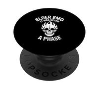 Cela n'a jamais été Une Phase ! Emo Girl Goth Y2K Punk PopSockets PopGrip Adhésif