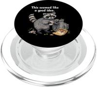 Cela semblait être Une Bonne idée Raccoon PopSockets PopGrip pour MagSafe