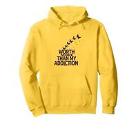 Cela Vaut Plus Que Mon Inspiration pour Le rétablissement de la dépendance Sweat à Capuche, Unisexe pour Adultes, Citron, S