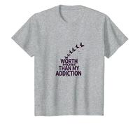 Cela Vaut Plus Que Mon Inspiration pour Le rétablissement de la dépendance T-Shirt, Enfant, Gris Chiné, 2 Ans