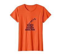 Cela Vaut Plus Que Mon Inspiration pour Le rétablissement de la dépendance T-Shirt, Femme, Orange, M