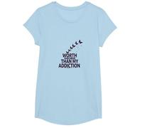 Cela Vaut Plus Que Mon Inspiration pour Le rétablissement de la dépendance T-Shirt, Fille, Bleu Céleste, M