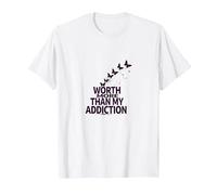 Cela Vaut Plus Que Mon Inspiration pour Le rétablissement de la dépendance T-Shirt, Homme, Blanc, M