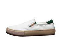 Celanisai Baskets respirantes pour homme - Chaussures de sport en toile - Chaussures de loisirs - Mocassins élégants - Chaussures de bateau confortables en lin - Chaussures de voile chinoises, O blanc