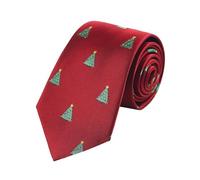 Celanisai Cravate de Noël pour homme - Cravate de renne créative - Accessoire de costume drôle pour Halloween - Pour la décoration de Noël - Costume de Noël - Accessoire de costume de Noël, O rouge