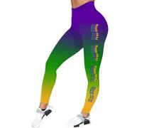 Celanisai Legging pour femme - Imprimé graphique - Pantalon de yoga amusant - Pantalon de sport - Années 80 - Carnaval - Fête à thème - Costume de carnaval, O vert menthe, S