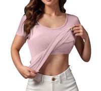 Celanisai Maillot de corps pour femme - Soutien-gorge stretch - Avec bonnets - Rembourré - Sans armatures - Débardeur basique - Col en U - Soutien-gorge intégré - Sans armatures - Bretelles spaghetti